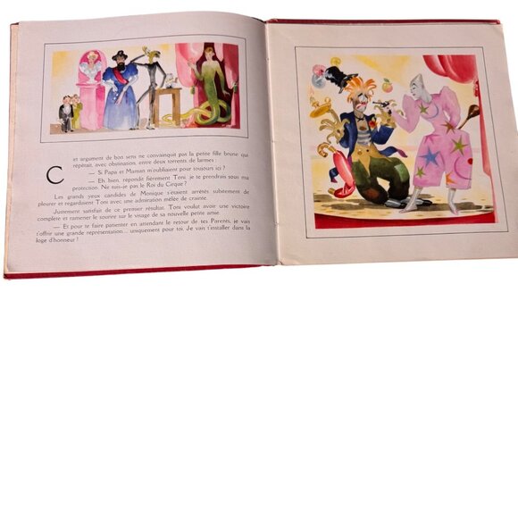 Guy Des Cars Toni Roi Du Cirque FRENCH France 1944 Illustrated Childrens Book HC - Picture 10 of 16